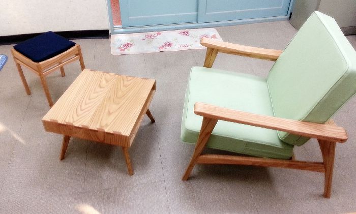 명장기능전수과정 - 이승호 선생님 체어 테이블 스툴 셋트 03